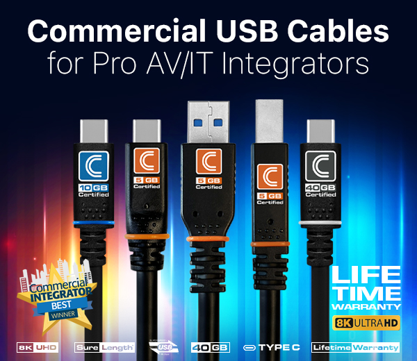 Commercial USB Cables for Pro AV/IT Integrators